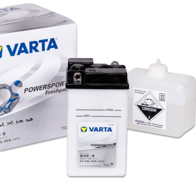 Аккумулятор мотоциклетный VARTA 008 011 004 A514